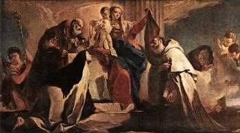 Giovanni Battista Tiepolo : The Madonna of Mount Carmel detail